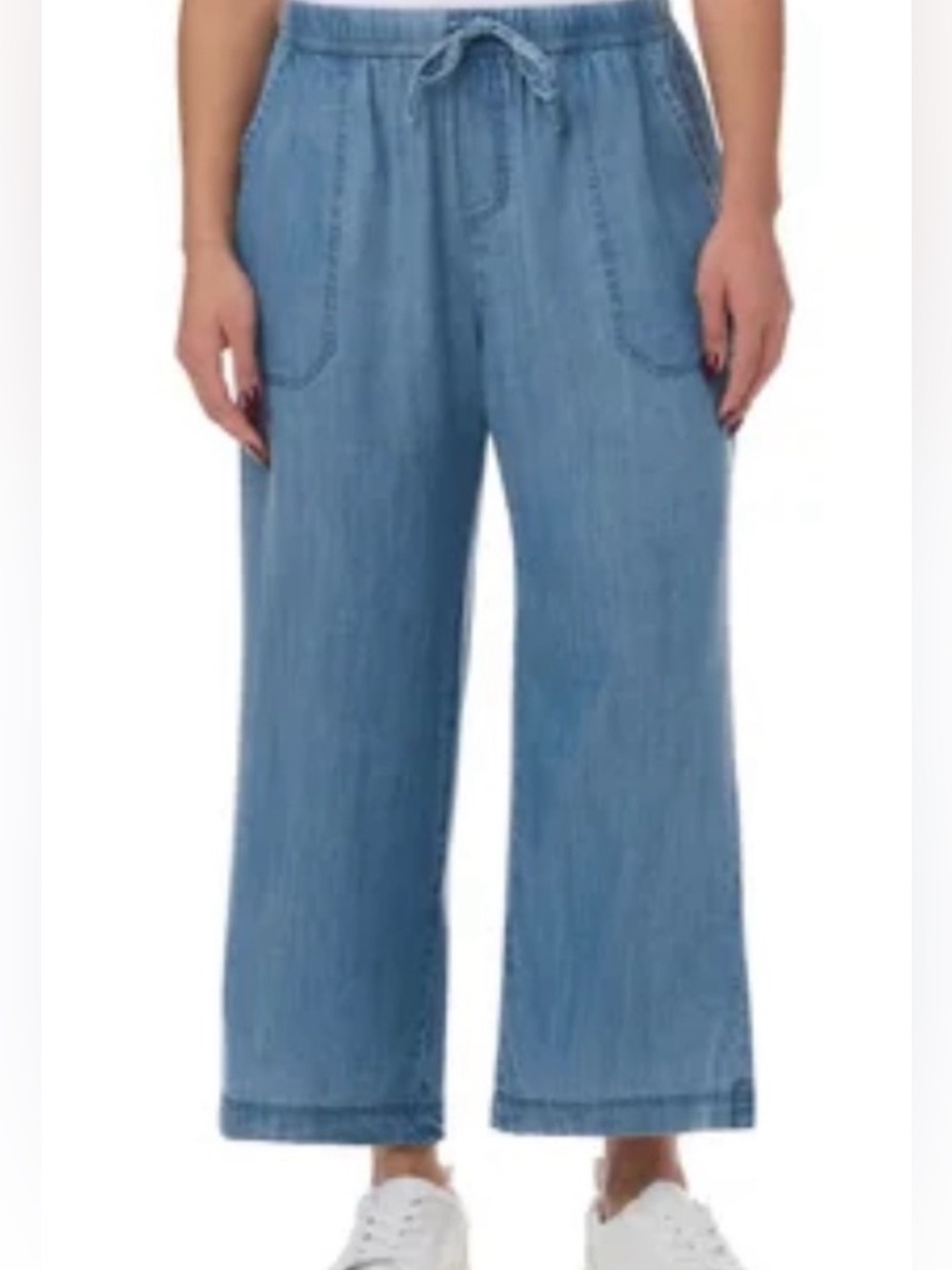 Splendid Pull on Pant - Medium - Blue - Drawstring